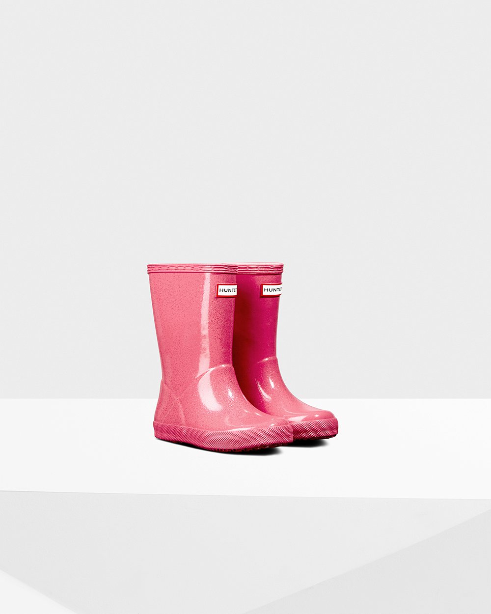 Botas de Lluvia Hunter Niños - Original First Classic Starcloud - Rosas - SXZNCOG-50